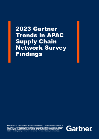 findings from the 2023 gartner trends in apac supply chain network survey 400x560