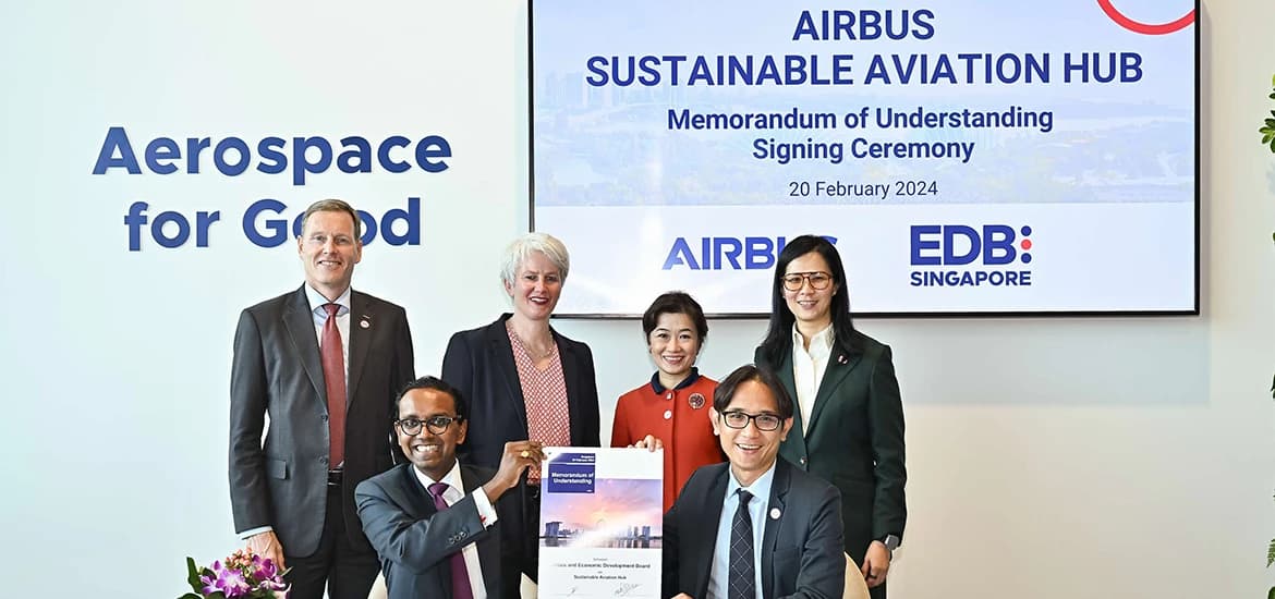 1170x550 Airbus to launch Sustainable Aviation Hub in Singapore