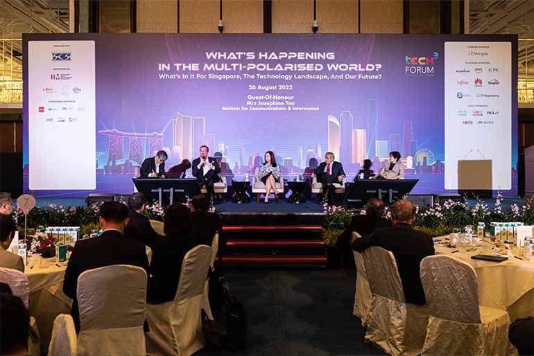Image of panel speakers at the event