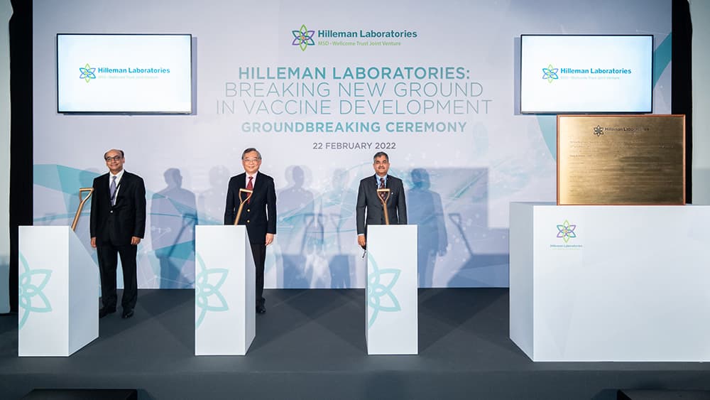1000x563 Groundbreaking ceremony of Hilleman Laboratories manufacturing facility