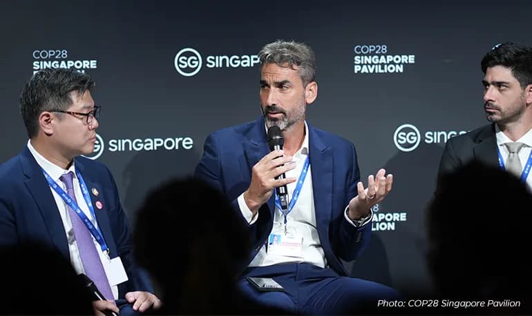 GenZero CEO Frederick Teo (left) and South Pole's interim CEO John Davis