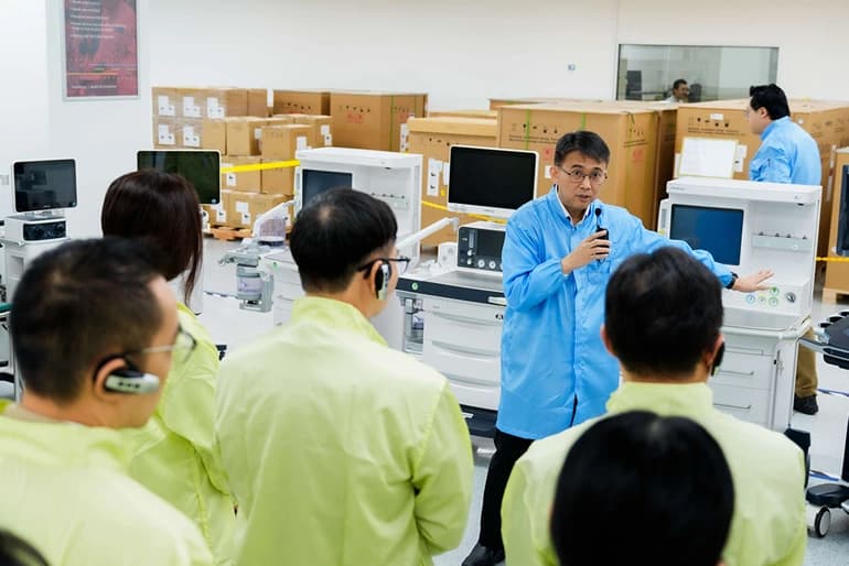770x514 Guests tour Mindray local partner facilities following the event