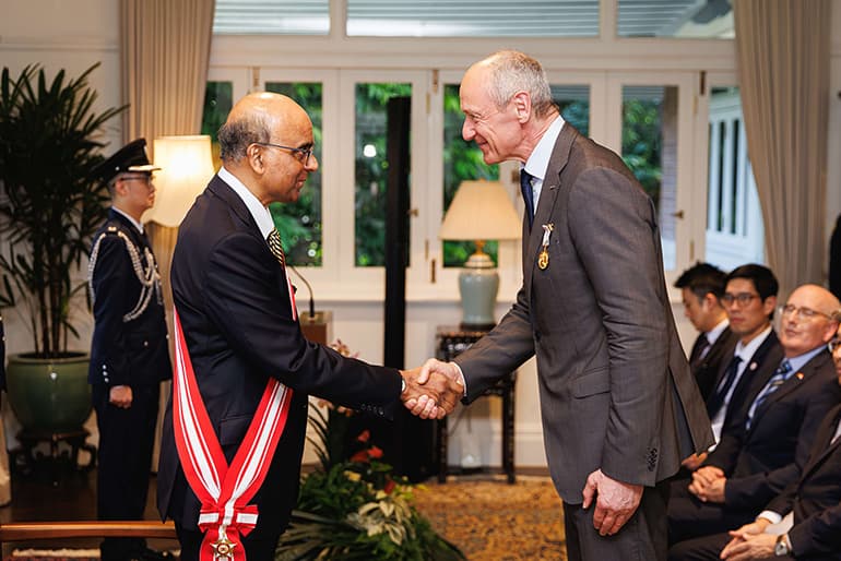 770x514 Dr Roland Busch conferred Distinguished Friends of Singapore