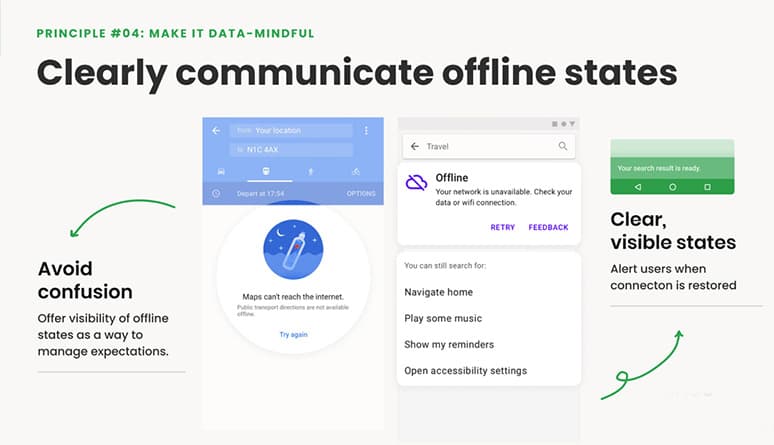 Screens via Google Material io Design