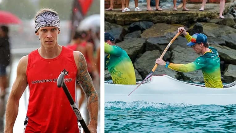 ben in singapore outrigger canoeing