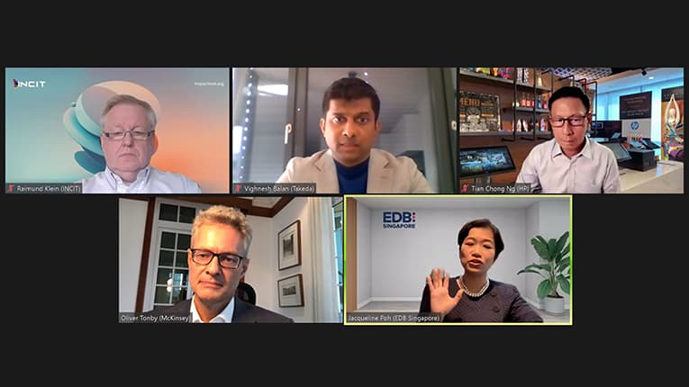 panellists zoom call