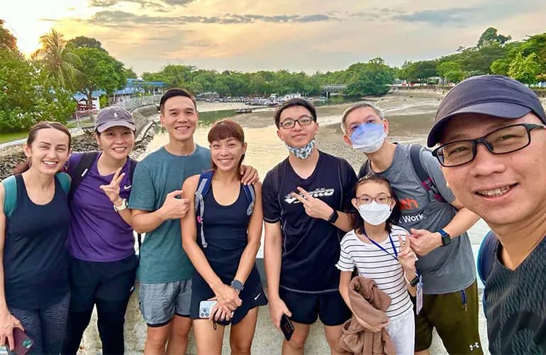 Malina meets former UiPath colleagues for monthly walks and hikes, exploring nature spots such as MacRitchie Reservoir and Changi Boardwalk.