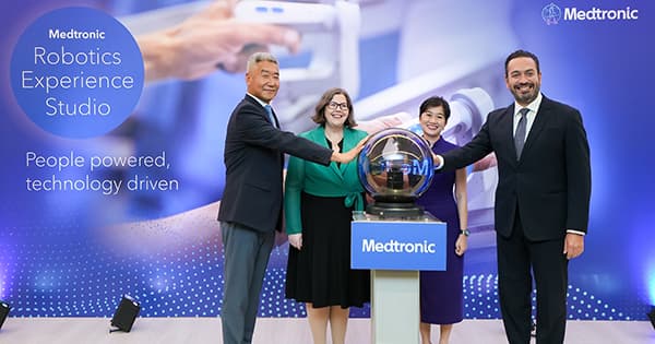 600x315 Medtronic expands investment in Asia with the launch of its first Robotics Experience Studio in SEA