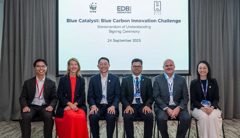 Launch of Blue Catalyst signing ceremony during New York Climate Week.