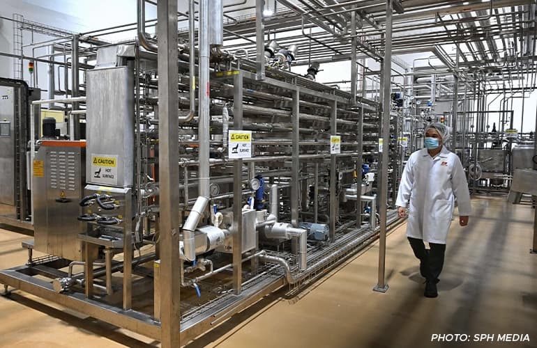 Trial runs to test the scalability of new product developments for four ranges – 100Plus, F&N NutriSoy, F&N NutriWell and F&N Magnolia milk – are conducted at the company’s pilot plant in Tuas.