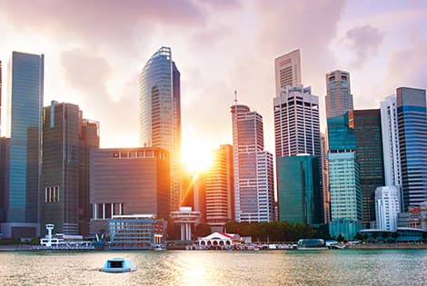 Singapore Downtown Core skyline