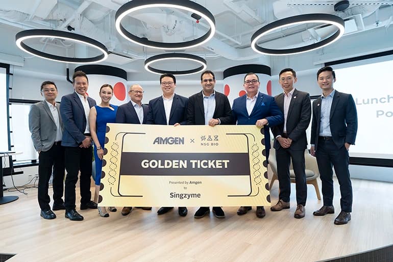 770x514 Singzyme wins 2025 Amgen x NSG Golden Ticket Award