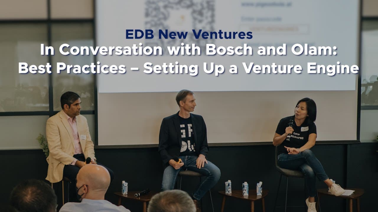 <p>Learn best practices to setting up a venture engine from established companies like Bosch and Olam.</p>