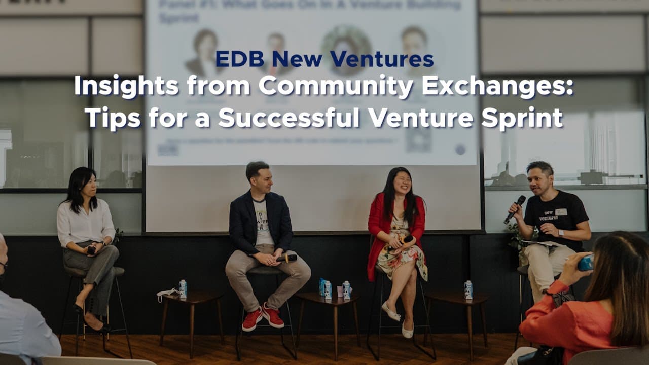 <p>Hear from key corporate executives from Bayer, Mandai and SATS on tips for a successful venture sprint.</p>