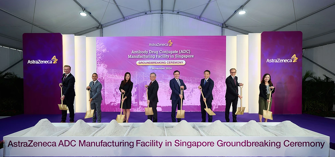Groundbreaking ceremony for AstraZeneca’s new ADC facility.