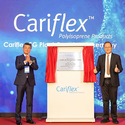 Cariflex opens largest polyisoprene latex plant in Singapore