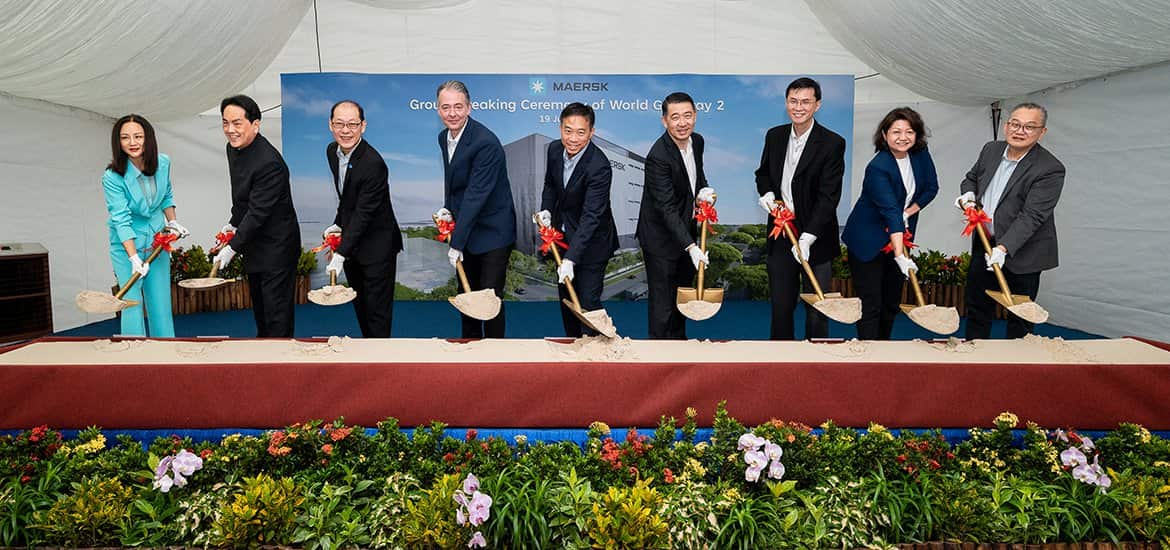 Maersk enhances warehousing capability in Asia Pacific with ground-breaking of World Gateway 2 distribution center in Singapore