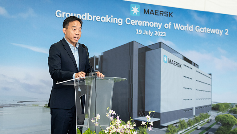 Maersk enhances warehousing capability in Asia Pacific with ground-breaking of World Gateway 2 distribution center in Singapore