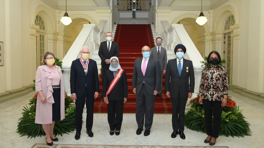 National Honours Conferred on Two Senior Business Executives for Significant Contributions to Singapore