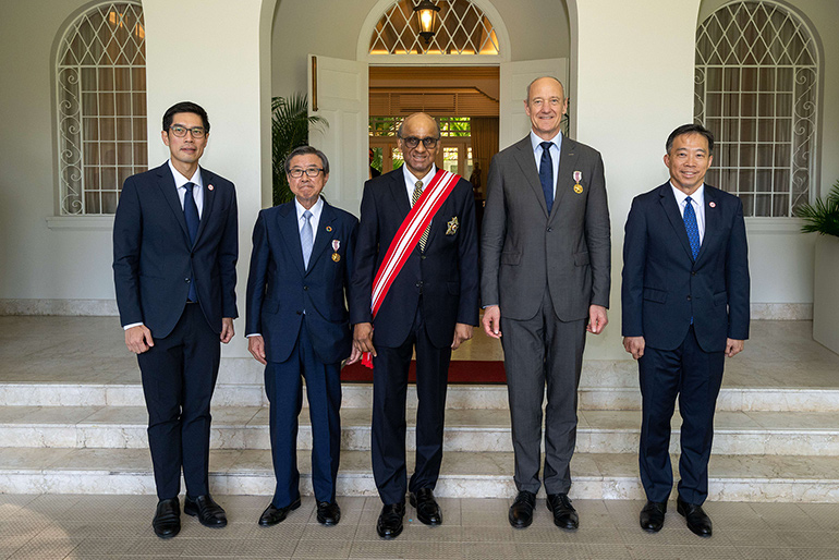 National Honours Conferred on Two Business Leaders for Significant Contributions to Singapore
