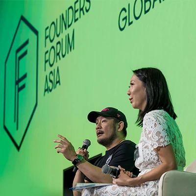  Chatri Sityodtong (ONE Championship) and Kheng Lian Ho (Turn Capital).