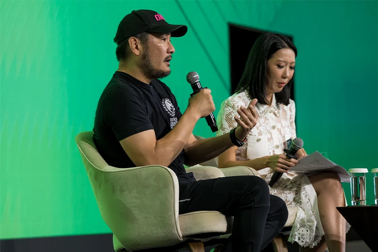 Chatri Sityodtong (ONE Championship) and Kheng Lian Ho (Turn Capital)