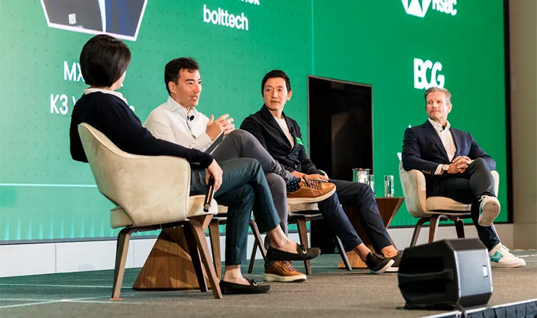 Pinn Lawjindakul (Lightspeed), Henry Ward (Carta), Meng Xiong Kuok (K3 Ventures), and Rob Schimek (bolttech) share their unicorn startup stories.