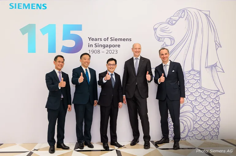 Deputy Prime Minister Heng Swee Keat at Siemen’s celebration event in 2023 Image
