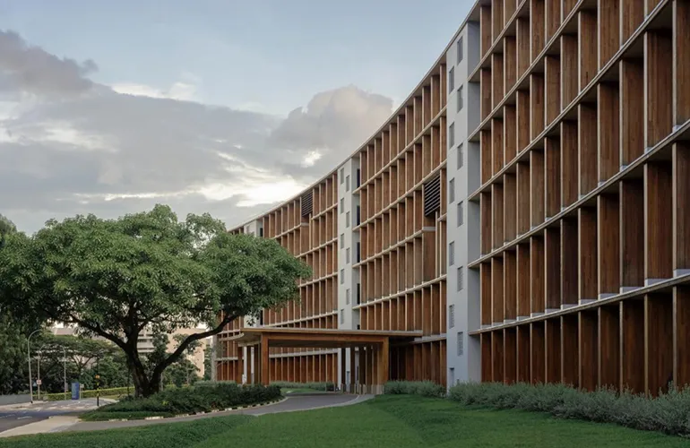 Gaia at Nanyang Technological University is Asia’s largest wooden building.