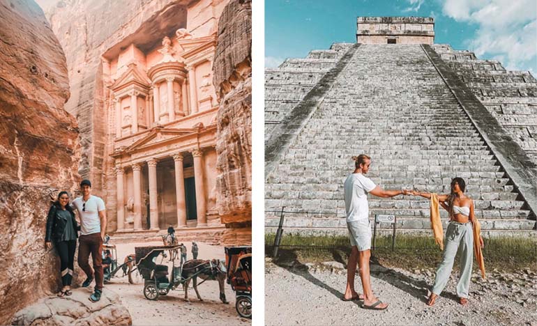 Mitch and Thuymi’s adventures have taken them to far-flung destinations, including many wonders of the world.