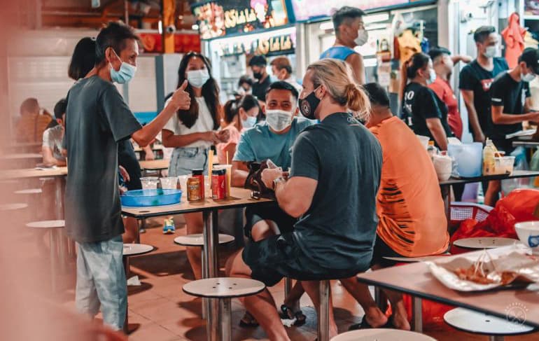 Singapore offers an endless array of food options, Mitch says.