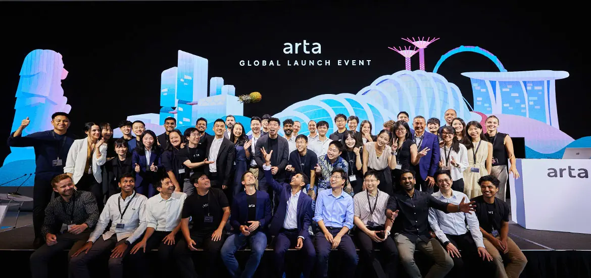 Arta team in Singapore at its official global launch