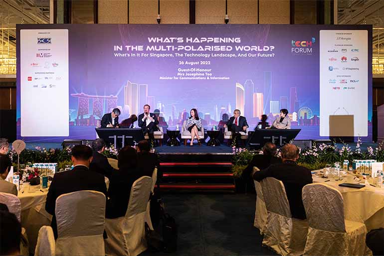 Image of panel speakers at the event