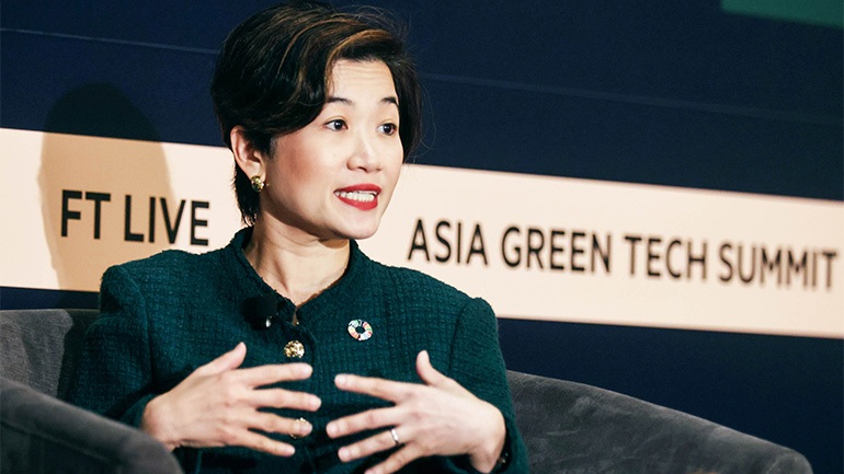 Jacqueline Poh says that "Singapore takes targets very seriously. We never commit to something unless we are quite sure we can actually achieve it." (Photo by Ken Kobayashi)
