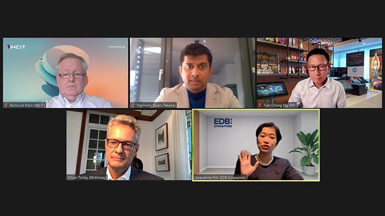 Panellists zoom call