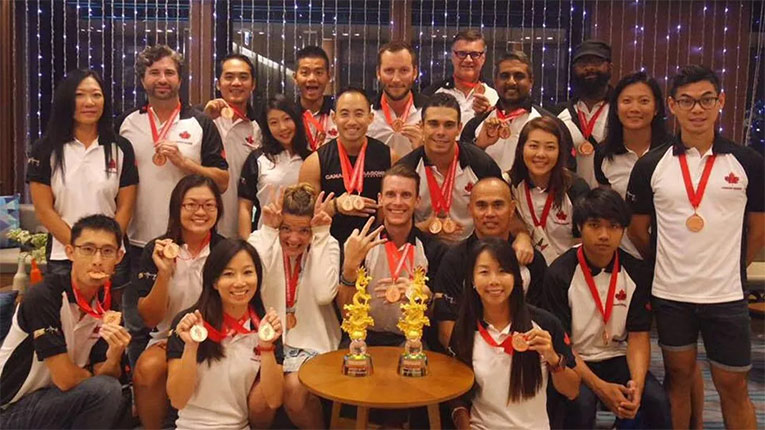 Canadian Dragons Singapore at the Korea Open Busan International Dragon Boat Festival