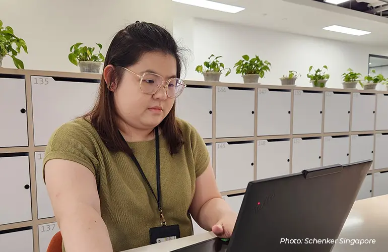 Schenker operations executive Cindy Toh.