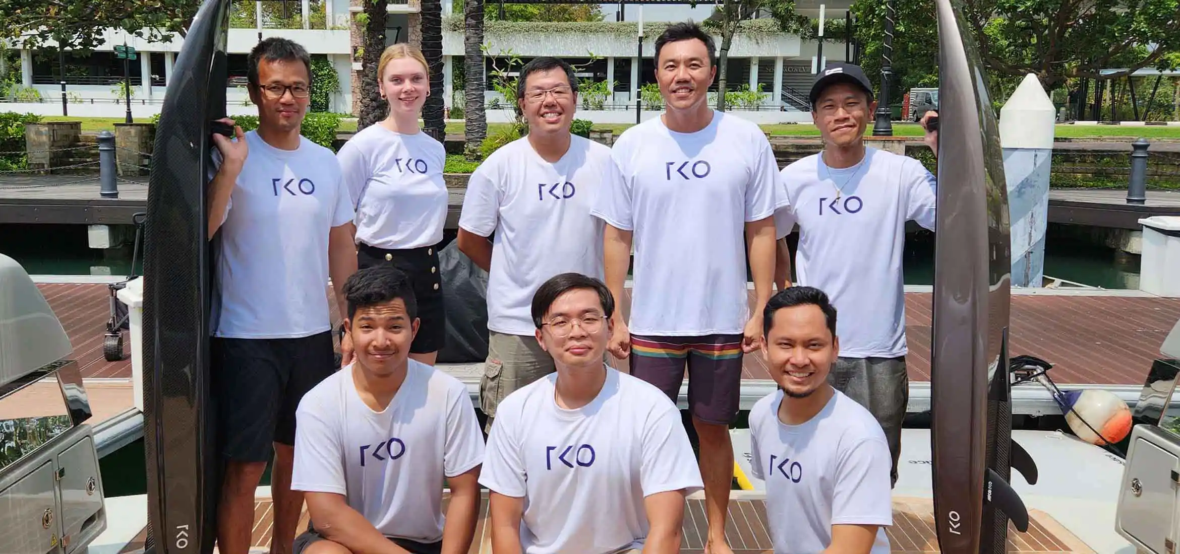 Daniel with the wider TKO team.