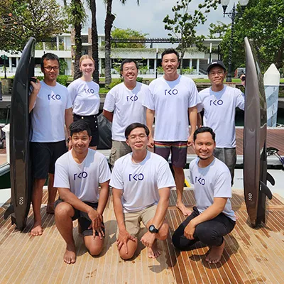 Daniel with the wider TKO team.