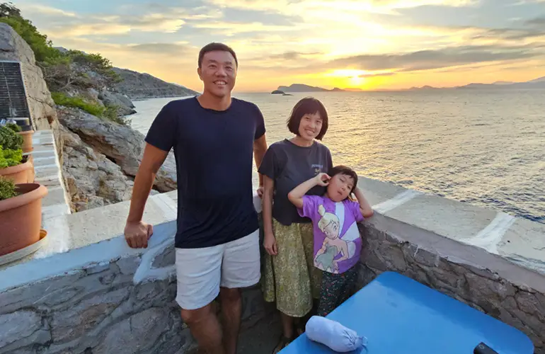 Daniel and his family.