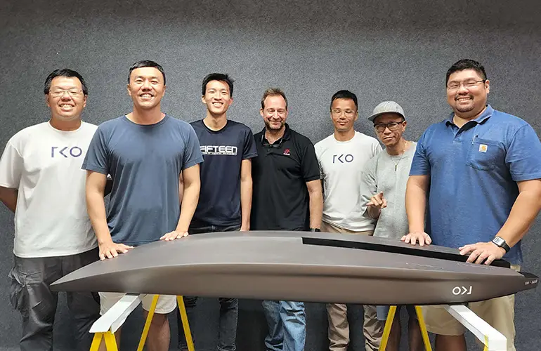 Daniel with the TKO design team.