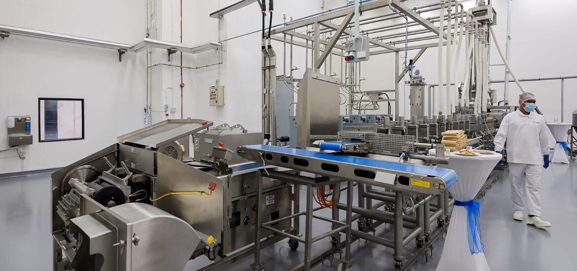 New facility opens in Tuas for firms to produce plant-based protein like meatless patties masthead image