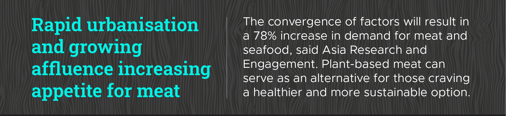 Rapid urbanisation and growing affluence are increasing appetite for meat