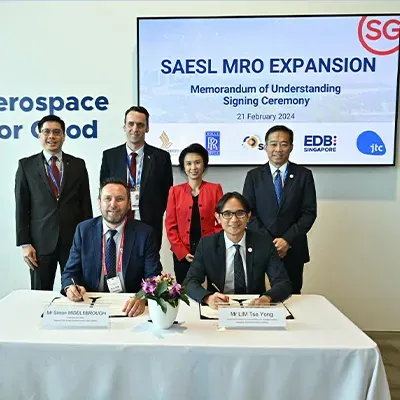 Singapore Aero Engine Services to invest $242m in new aerospace facilities; 500 jobs to be created listing image