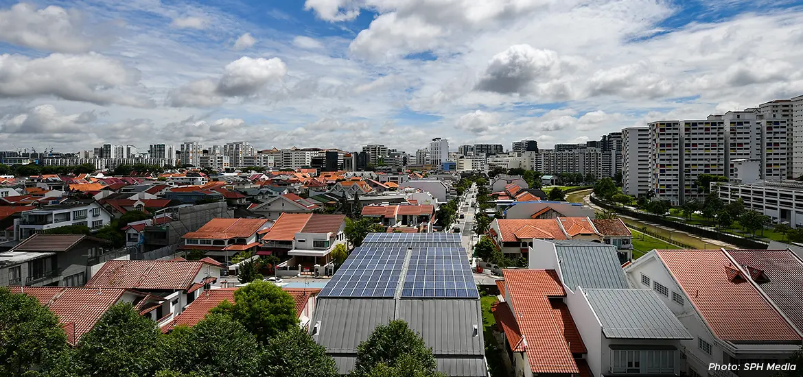 By aggregating small energy assets, such as solar panels in residential properties (above), virtual power plants could unlock their potential in supporting Singapore's energy transition.