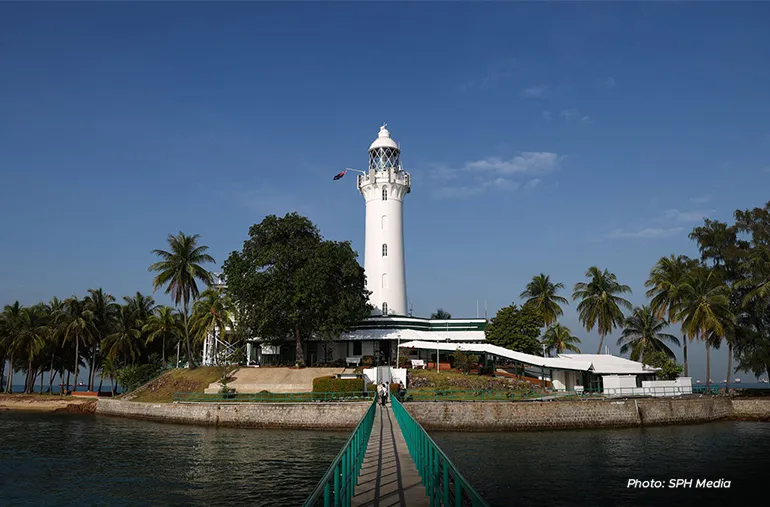 Raffles Lighthouse is located at Pulau Satumu, the southern tip of Singapore’s territory. A proof-of-value project conducted last year used hydrokinetic energy to power facilities on the island other than the lighthouse. Photo taken in 2022.