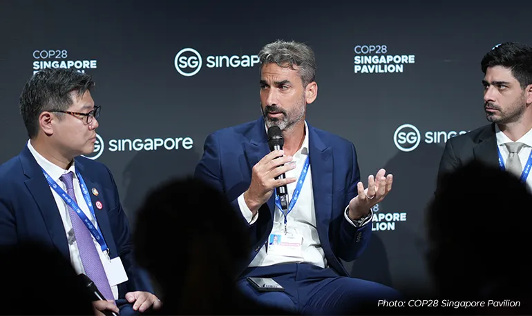 GenZero CEO Frederick Teo (left) and South Pole's interim CEO John Davis