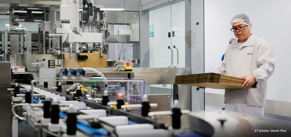 US drugmaker giant MSD launches production facilities in Singapore that will create new jobs masthead image