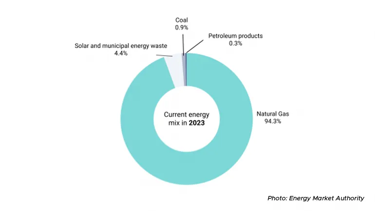 almost all of Singapore’s energy is generated from natural gas: