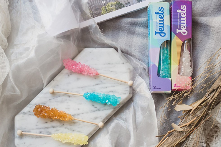 Jewels Rock Sugar Sticks, developed by Cheng Yew Heng Candy Factory. 